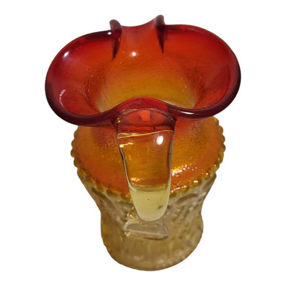 Vintage Kanawha Amberina Mini Pitcher - Picture 4 of 7